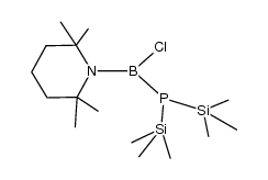 {(2,2,6,6-tetramethylpiperidino)bis(trimethylsilyl)phosphino}boron chloride结构式