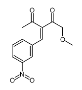 1-methoxy-3-[(3-nitrophenyl)methylidene]pentane-2,4-dione Structure