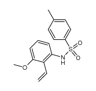 2-ethenyl-3-methoxy-N-(p-tolylsulfonyl)aniline结构式