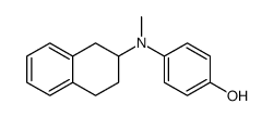 4-[methyl(1,2,3,4-tetrahydronaphthalen-2-yl)amino]phenol结构式