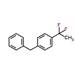 1-Benzyl-4-(1,1-difluoroethyl)benzene Structure