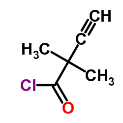 2,2-dimethylbut-3-ynoyl chloride结构式