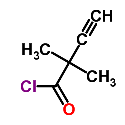 2,2-dimethylbut-3-ynoyl chloride structure