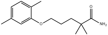 5-(2,5-二甲基苯氧基)-2,2-二甲基戊酰胺结构式
