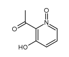 Ethanone, 1-(3-hydroxy-1-oxido-2-pyridinyl)- (9CI) structure