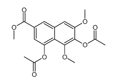 Methyl 4,6-diacetoxy-5,7-dimethoxy-2-naphthoate Structure