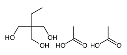 acetic acid,2-ethyl-2-(hydroxymethyl)propane-1,3-diol Structure