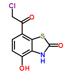 7-(2-chloroacetyl)-4-hydroxybenzo[d]thiazol-2(3H)-one结构式