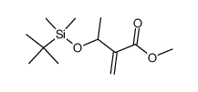 (+/-)-2-[1-(tert-butyldimethylsilanyloxy)ethyl]acrylic acid methyl ester结构式