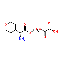 Methyl (2R)-amino(tetrahydro-2H-pyran-4-yl)acetate ethanedioate (1:1) Structure