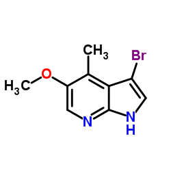 3-Bromo-5-Methoxy-4-Methyl-7-azaindole Structure