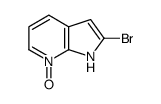 2-溴-1H-吡咯并[2,3-B]吡啶-7-氧化物结构式