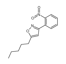 3-(2-nitrophenyl)-5-pentylisoxazole结构式