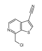 Thieno[2,3-c]pyridine-3-carbonitrile, 7-(chloromethyl)- (9CI) Structure