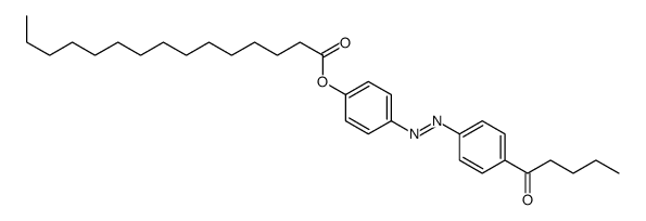 [4-[(4-pentanoylphenyl)diazenyl]phenyl] pentadecanoate Structure