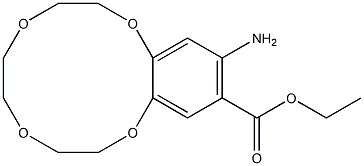 1,4,7,10-Benzotetraoxacyclododecin-12-carboxylic acid, 13-amino-2,3,5,6,8,9-hexahydro-, ethyl ester图片