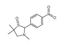 3,5,5-trimethyl-2-(4-nitrophenyl)thiazolidine 1-oxide结构式