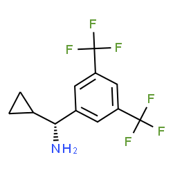 (1R)[3,5-BIS(TRIFLUOROMETHYL)PHENYL]CYCLOPROPYLMETHYLAMINE结构式