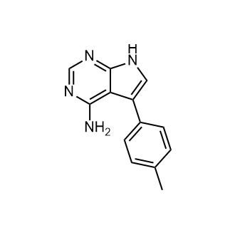 5-(对甲苯基)-7H-吡咯并[2,3-d]嘧啶-4-胺结构式