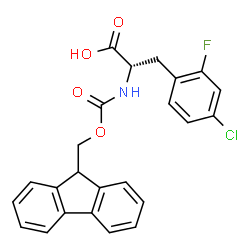 Fmoc-L-2-Fluoro-4-chlorophe Structure