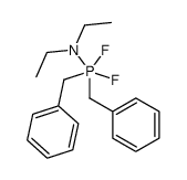 N-[dibenzyl(difluoro)-λ5-phosphanyl]-N-ethylethanamine Structure