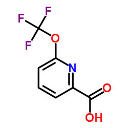6-(Trifluoromethoxy)-2-pyridinecarboxylic acid结构式
