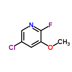 5-Chloro-2-fluoro-3-methoxypyridine结构式