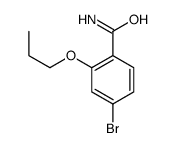 4-溴-2-丙氧基苯甲酰胺结构式