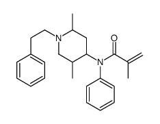 N-[2,5-dimethyl-1-(2-phenylethyl)piperidin-4-yl]-2-methyl-N-phenylprop-2-enamide结构式