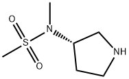 N-Methyl-N-[(3S)-pyrrolidin-3-yl]methanesulfonamide Structure