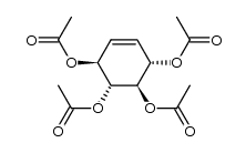 (+/-)-(1,3/2,4)-1,2,3,4-tetra-O-acetyl-5-cyclohexene-1,2,3,4-tetrol结构式