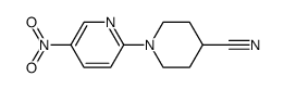 1-(5-nitro-2-pyridinyl)-4-piperidinecarbonitrile结构式