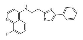 8-fluoro-N-[2-(4-phenyl-1,3-thiazol-2-yl)ethyl]quinolin-4-amine Structure