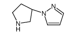 1-[(3S)-pyrrolidin-3-yl]pyrazole结构式