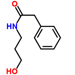 N-(3-Hydroxypropyl)-2-phenylacetamide Structure