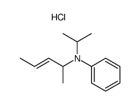 N-isopropyl-N-(pent-3-en-2-yl)aniline hydrochloride结构式