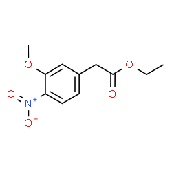 Benzeneacetic acid, 3-Methoxy-4-nitro-, ethyl ester结构式