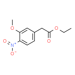 Benzeneacetic acid, 3-Methoxy-4-nitro-, ethyl ester Structure