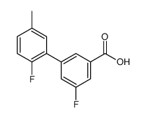 3-fluoro-5-(2-fluoro-5-methylphenyl)benzoic acid Structure