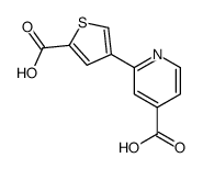 2-(5-carboxythiophen-3-yl)pyridine-4-carboxylic acid Structure