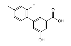 3-(2-fluoro-4-methylphenyl)-5-hydroxybenzoic acid Structure