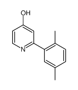 2-(2,5-dimethylphenyl)-1H-pyridin-4-one Structure