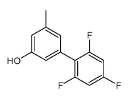 3-methyl-5-(2,4,6-trifluorophenyl)phenol Structure