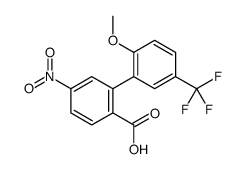 2-[2-methoxy-5-(trifluoromethyl)phenyl]-4-nitrobenzoic acid结构式