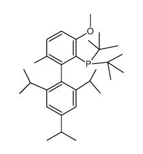 2-二(叔丁基)膦基-2′,4′,6′-三异丙基-3-甲氧基-6-甲基联苯, 二叔丁基图片