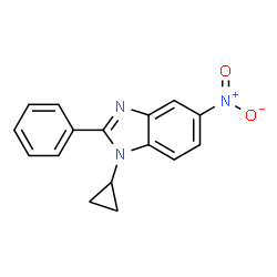 1-cyclopropyl-5-nitro-2-phenyl-1H-benzo[d]iMidazole结构式