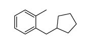 1-(cyclopentylmethyl)-2-methylbenzene结构式