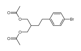 2-[2-(4-Bromophenyl)ethyl]-1,3-propanediol diacetate结构式