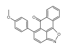 5-(4-methoxyphenyl)-6-oxo-6H-anthra[1,9-cd]isoxazole结构式