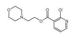 2-chloronicotinic acid (2-morpholinoethyl) ester结构式